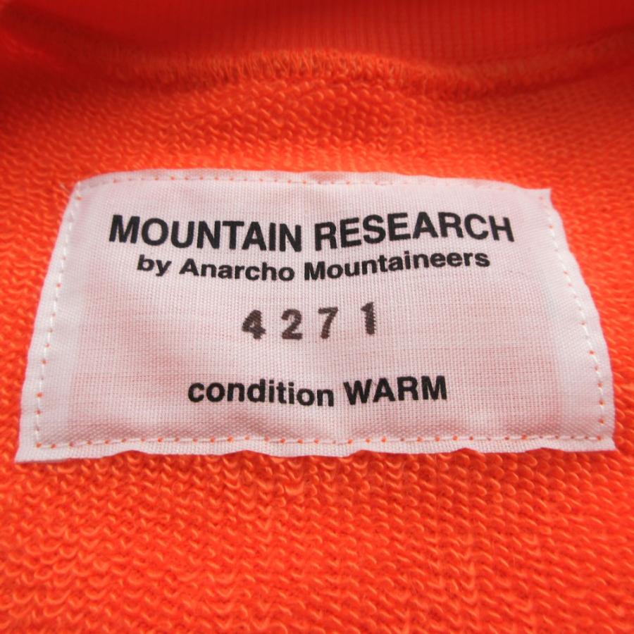 極美品 2026CW マウンテンリサーチ Mountain Research MT Sweat スウェットシャツ トレーナー ベートーヴェン調 XL オレンジ 【中古】