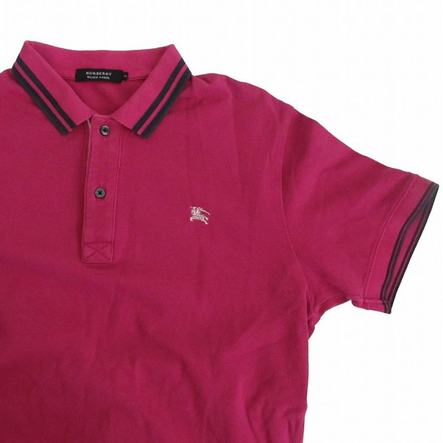 美品 バーバリーブラックレーベル カノコ半袖ポロシャツ ピンク BURBERRY 楽天市場】G□バーバリー/Burberry Blacklabel 半袖ポロシャツ