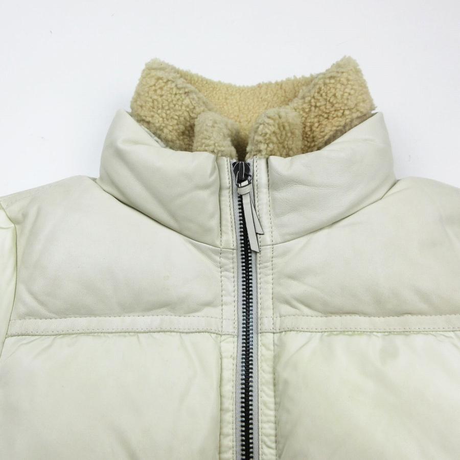 COACH（コーチ） ダウンジャケット ブルゾン レザー切替 ボア アウター