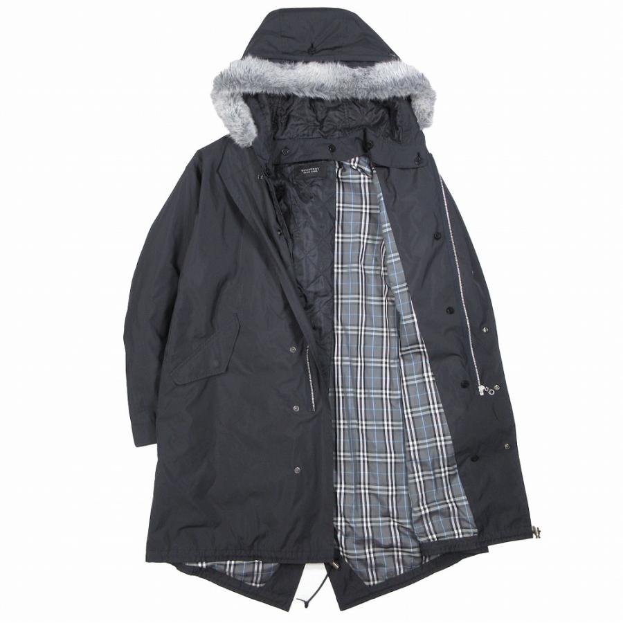BURBERRY　BLACKLabel　メンズ　モッズコート Lサイズ 中古・古着通販】BURBERRY BLACK LABEL (バーバリーブラック