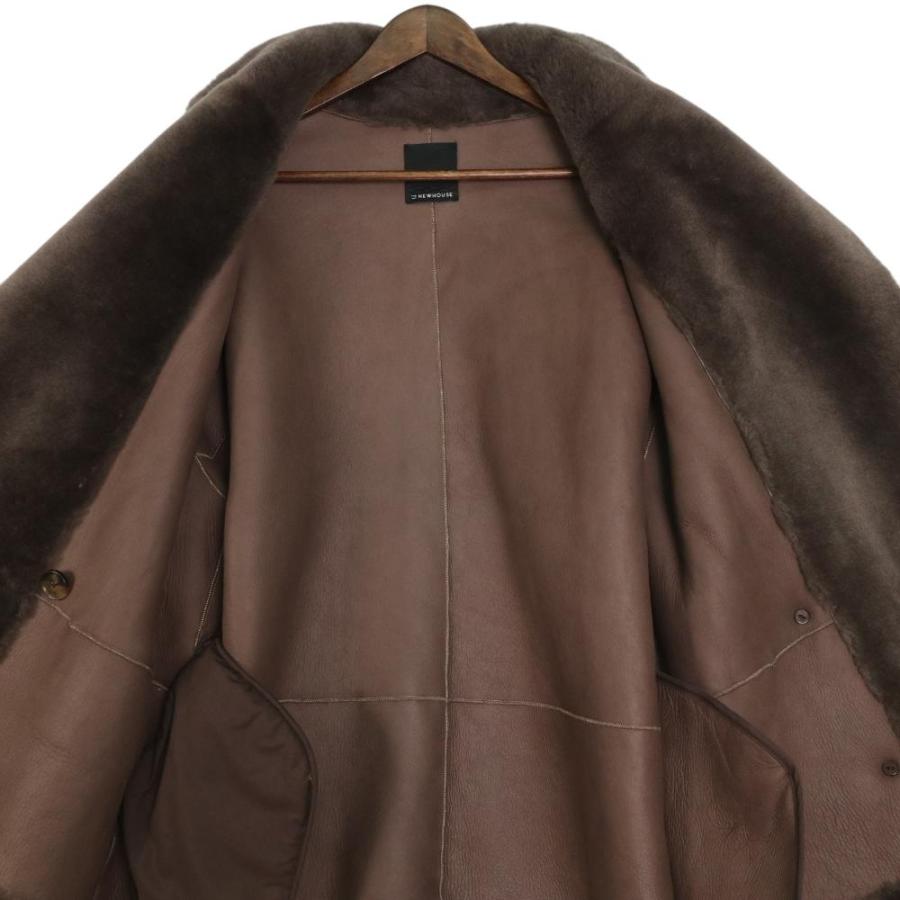 THE NEWHOUSE ザニューハウス ムートン Pコート ピーコート ボア THE NEWHOUSE ザニューハウス ムートン Pコート ピーコート ボア