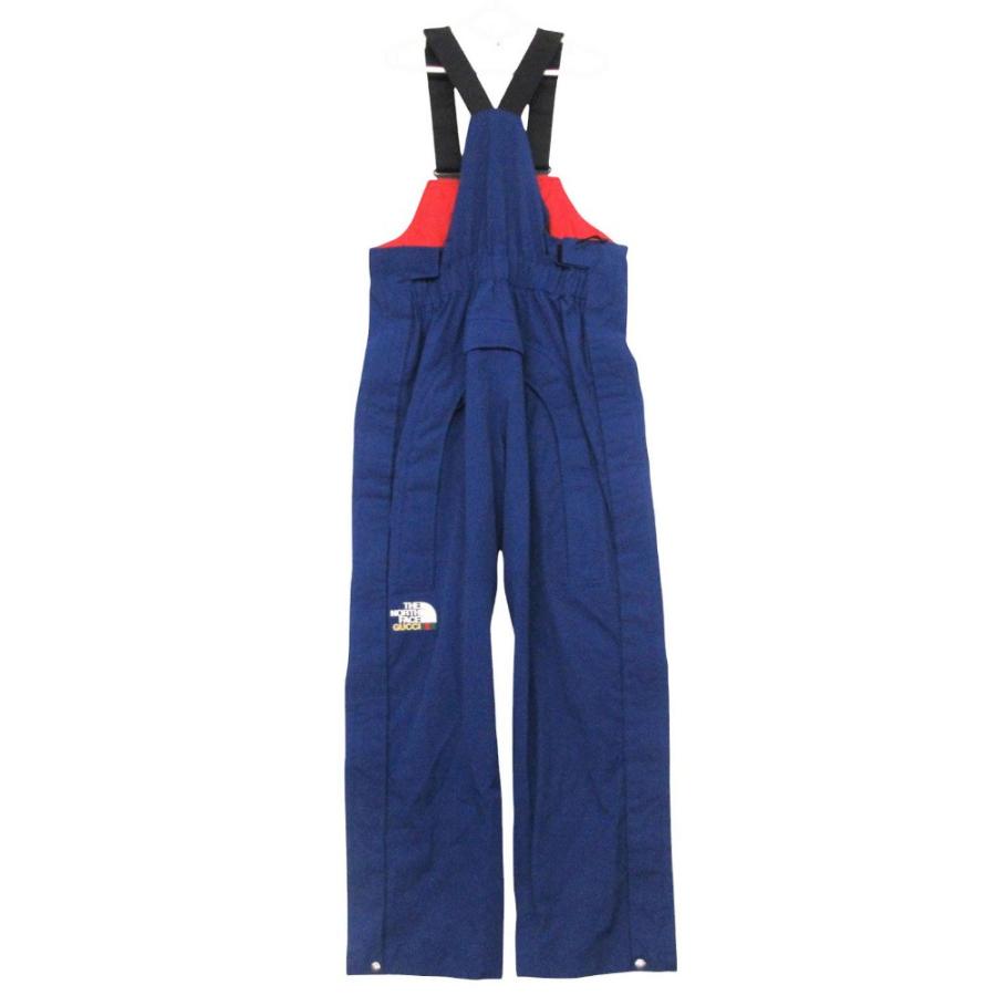 美品 21AW GUCCI グッチ ツナギ ×THE NORTH FACE ザ ノースフェイス Edition OverAll エディション オーバーオール オールインワン ブルー M メンズ 【中古】の画像