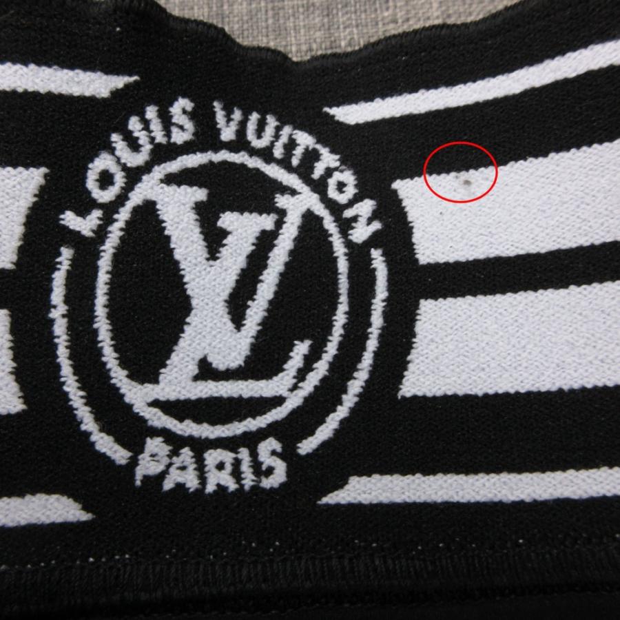 LOUIS VUITTON ルイ・ヴィトン パンツ LV ストライプ ジャージー ボトムス ストレッチ ブラック 40【M】 レディース 【中古】