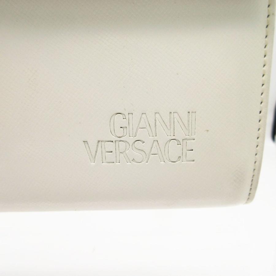 Vintage Gianni Versace ジャンニ・ヴェルサーチ ハンドバッグ サンバースト バニティバッグ カバン 鞄 ホワイト レディース 【中古】