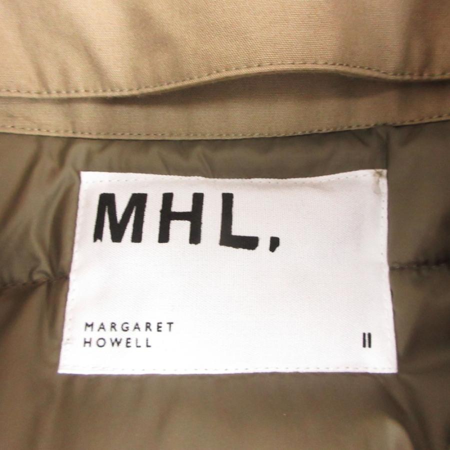 美品 MARGARET HOWELL マーガレットハウエル ステンカラーコート ダウン ライナー付き ロング丈 ジャケット 595-6210503 アウター_2