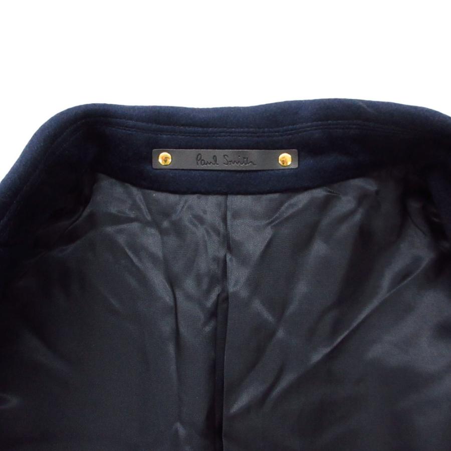 Paul Smith ポール・スミス チェスターコート カシミヤ100％ ロング ジャケット ブルゾン アウター ネイビー S【S】 メンズ 【中古】