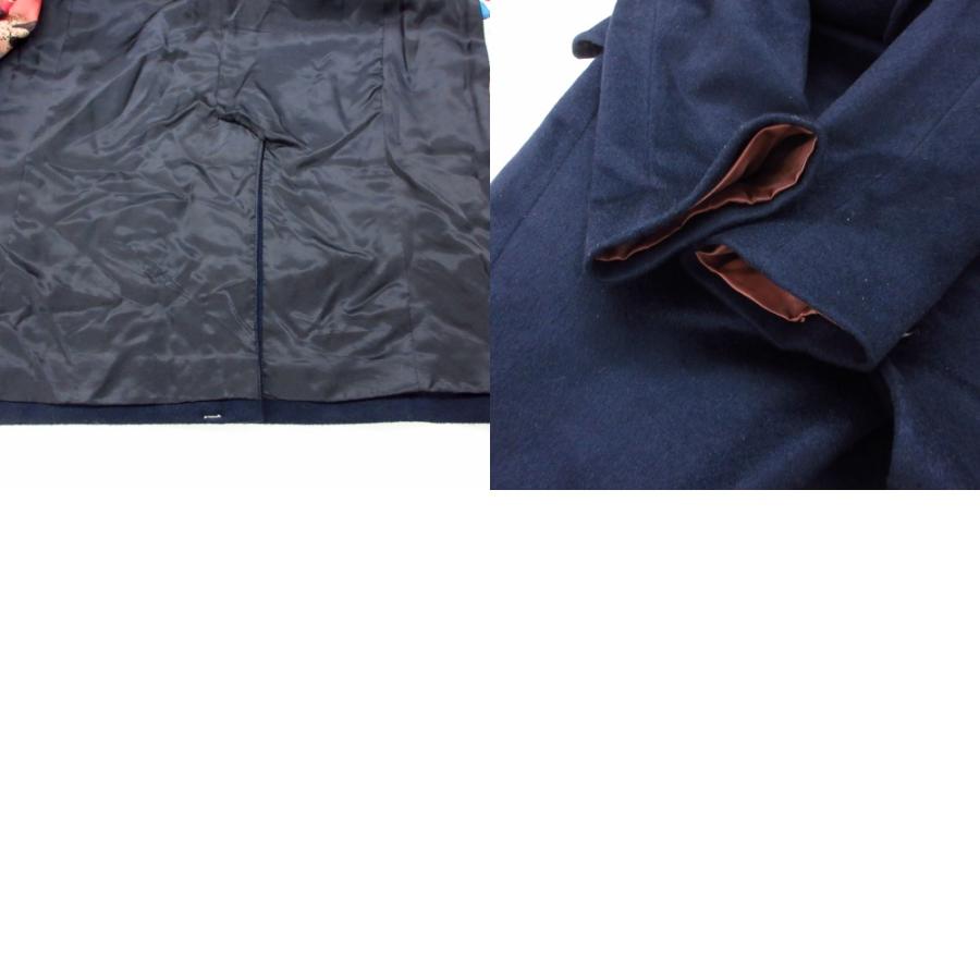 Paul Smith ポール・スミス チェスターコート カシミヤ100％ ロング ジャケット ブルゾン アウター ネイビー S【S】 メンズ 【中古】