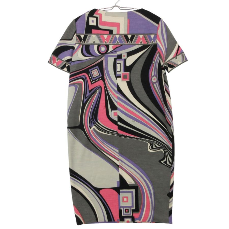 Emilio Pucci エミリオプッチ ワンピース 半袖 ウール 86RI52 幾何学柄