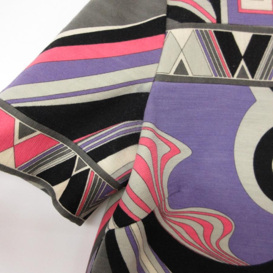 Emilio Pucci エミリオプッチ ワンピース 半袖 ウール 86RI52 幾何学柄
