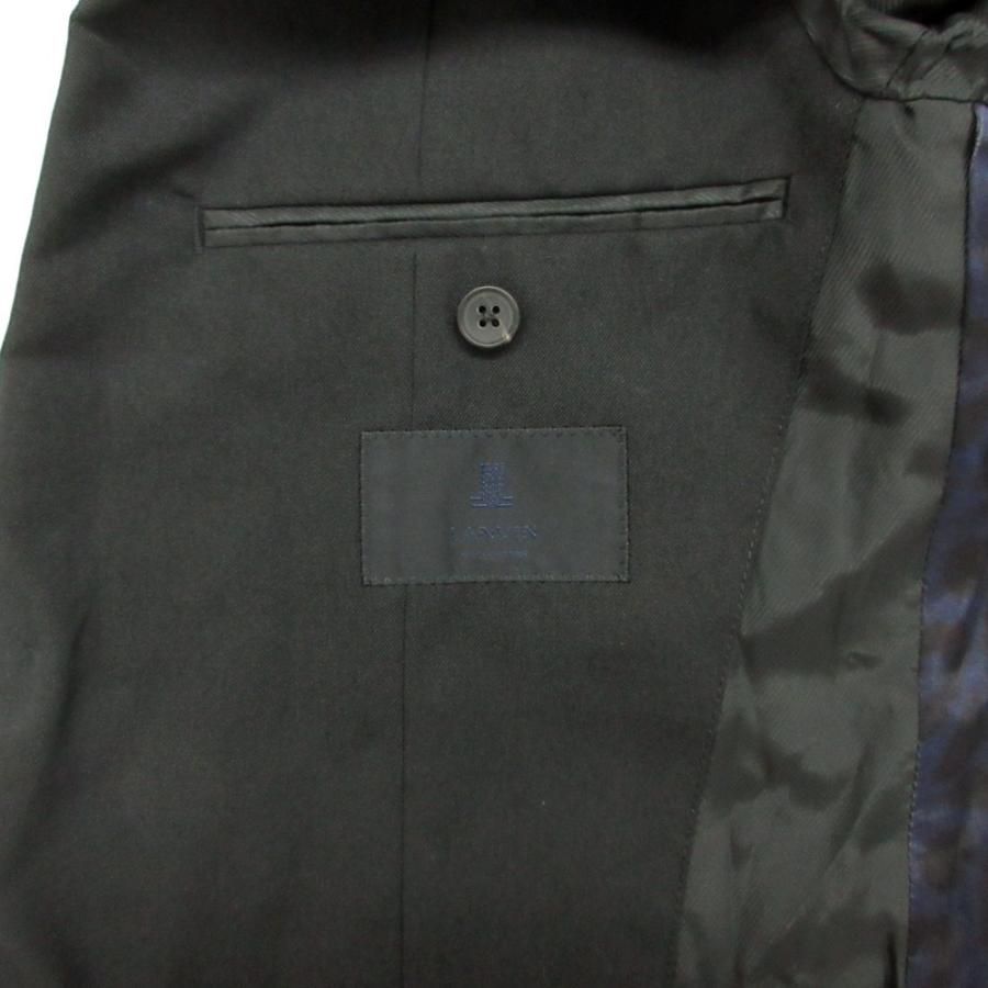 美品 LANVIN ランバン COLLECTION コレクション スーツ セットアップ ノッチドラペル 2B ジャケット_6