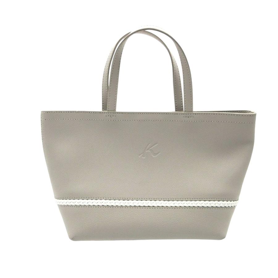 ✨新品未使用✨Kitamura　キタムラ　トートバッグ　Kロゴ　本革　ホワイト Kitamura（キタムラ） ハンドバッグ ロゴ ロープモチーフ レザー