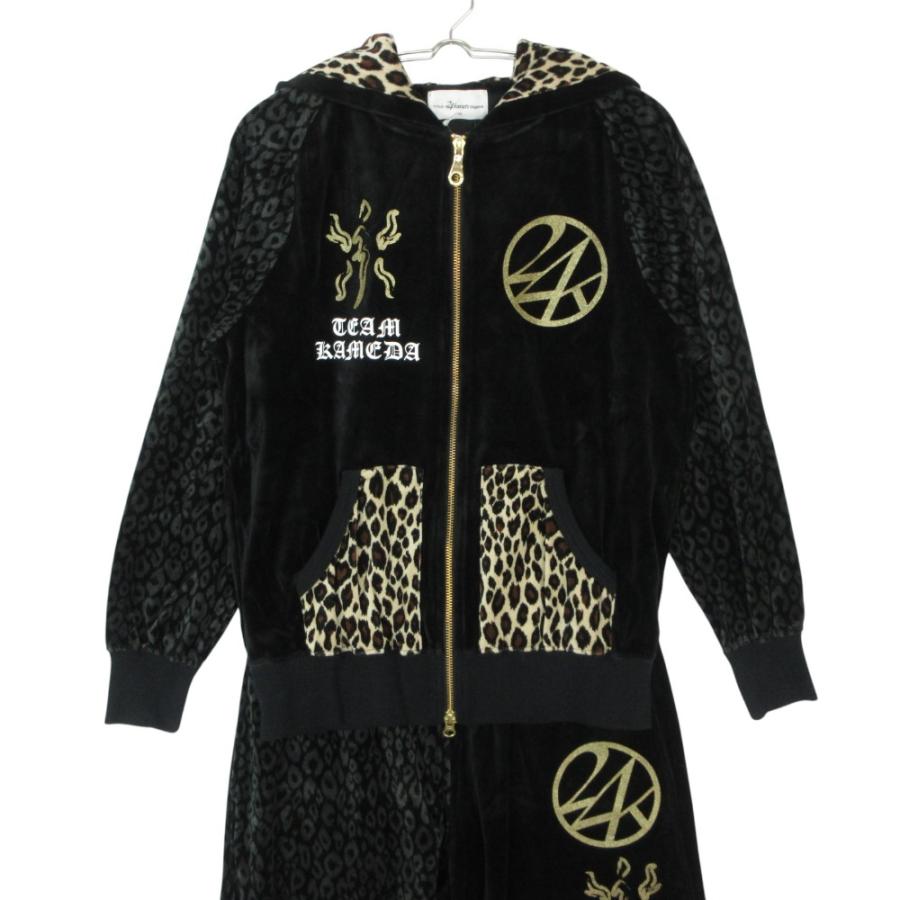 24karats ジャージ レオパード柄　ベロア セットアップ 24karats トゥエンティフォーカラッツ ジャージ ベロア ヒョウ柄