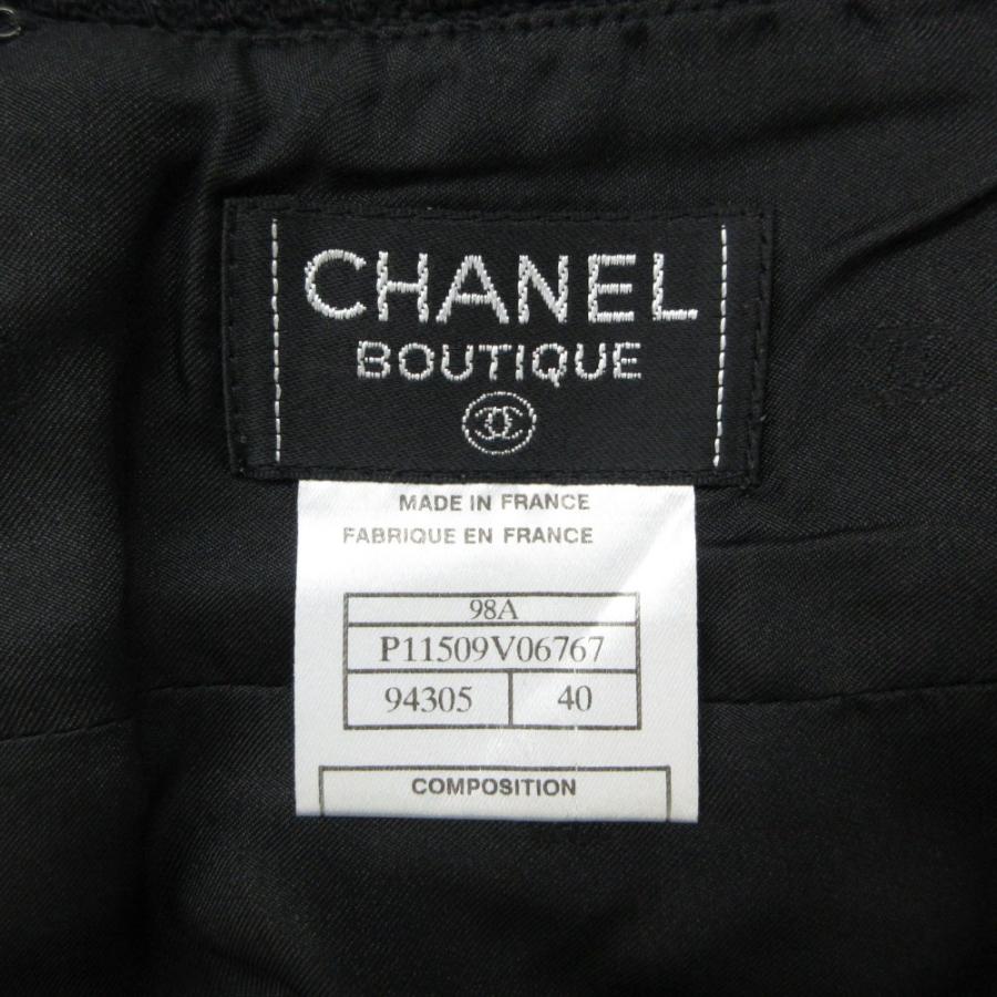 CHANEL（シャネル） ツイード ミニスカート タイト ひざ丈 ウール 98A