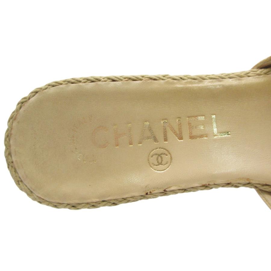 CHANEL シャネル サンダル ココマーク パイソン レザー エスパドリーユ ウェッジソール シューズ | CHANEL | 04