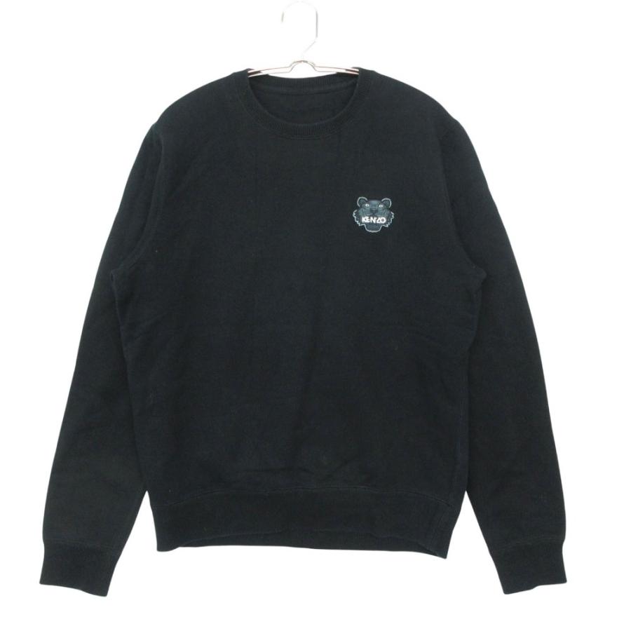コ*タ様 【KENZO】 ケンゾー トレーナーブラック KENZO（ケンゾー） スウェット TIGER CREST SWEAT タイガー刺しゅう