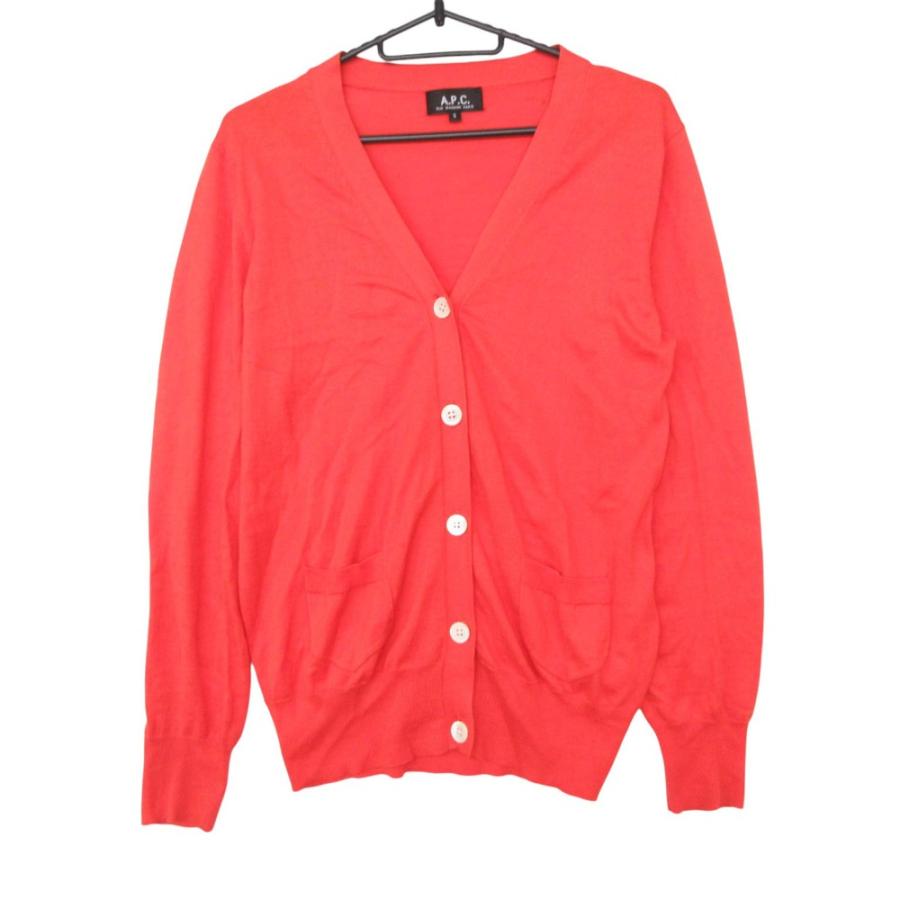 A.P.C. ブラック Vネック カーディガン M A.P.C. ブラック Vネック