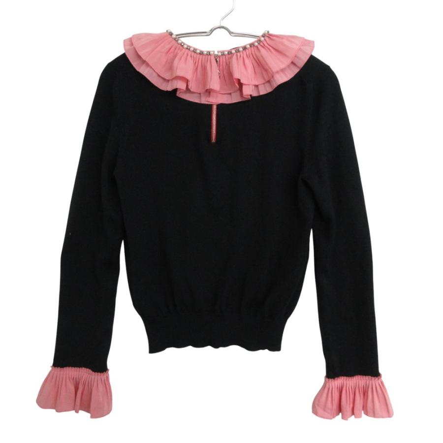 GUCCI（グッチ） ニット プリーツ ラッフル プルオーバー ウール