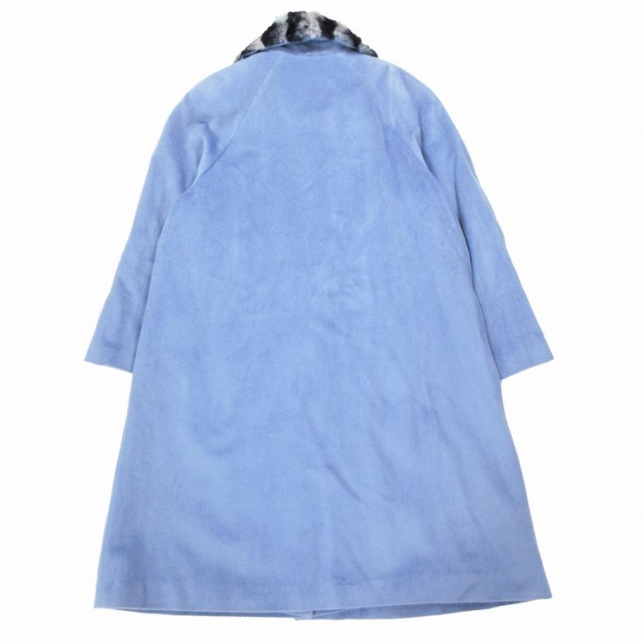 BALMAIN（バルマン） アンゴラ70% チンチラファー ステンカラーコート