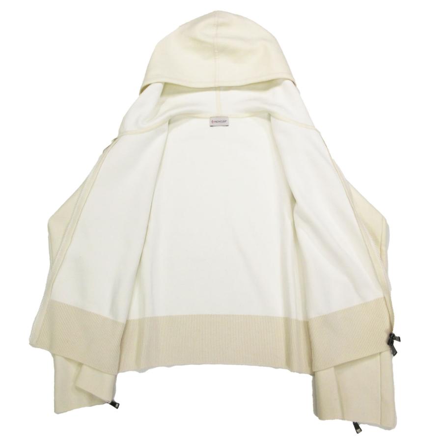 MONCLER（モンクレール） ニット ジップアップ パーカー 袖ワッペン 