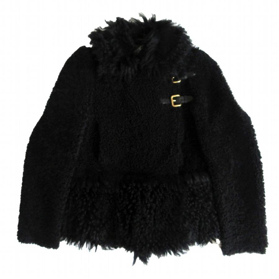 特別価格　MIU MIU ムートンコート　イタリア製 miu miu（ミュウミュウ） ムートン リアルファー 本毛皮 ジャケット