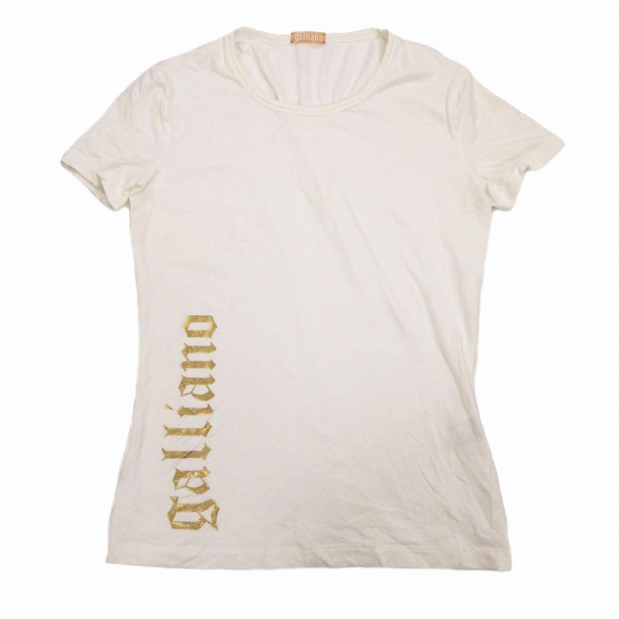 John Galliano（ジョンガリアーノ） ストレッチ Tシャツ 半袖 クルー