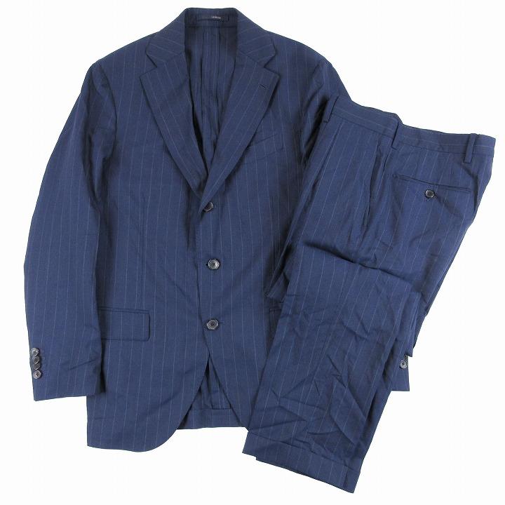 【希少】LARDINI ラルディーニ セットアップスーツ ストライプ LARDINI (ラルディーニ) ストライプ シングル ワンタック スーツ