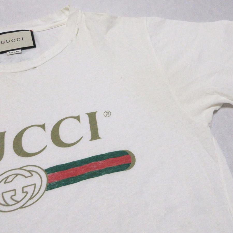 GUCCI（グッチ） ヴィンテージロゴ Tシャツ 半袖 トップス ホワイト