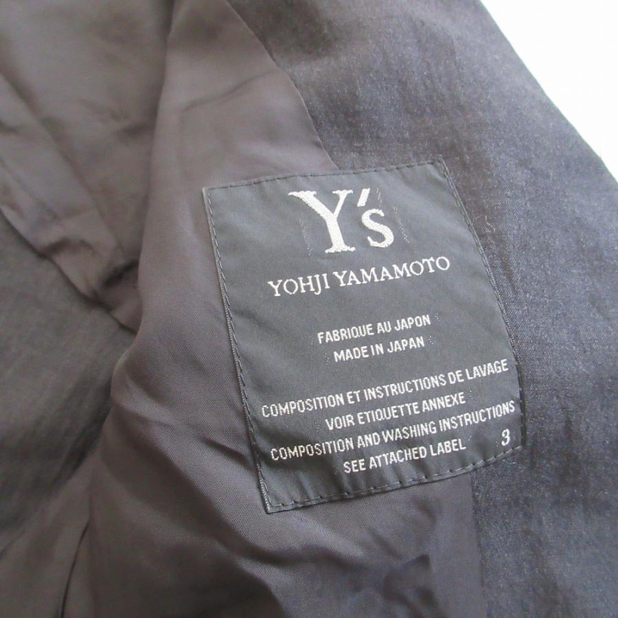 レディース ワイズ Y's リネン ポンチョカーディガン ブラック