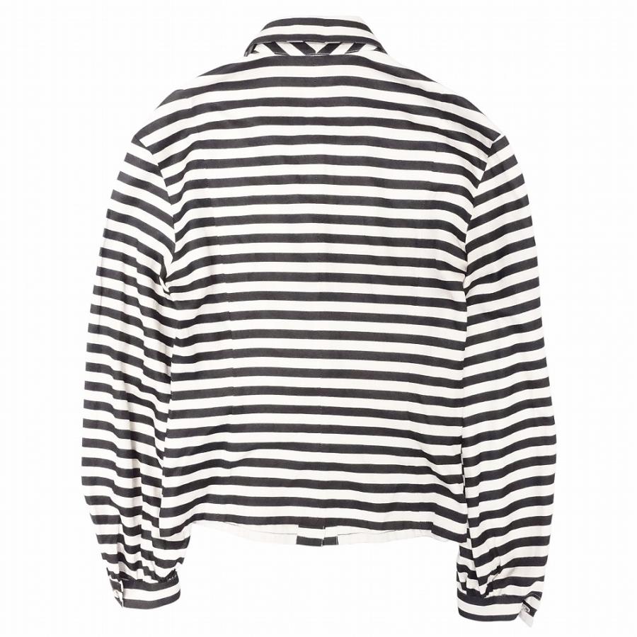 美品】クリスチャンディオール ブラウス シルク混 ハイネック 比翼 M 