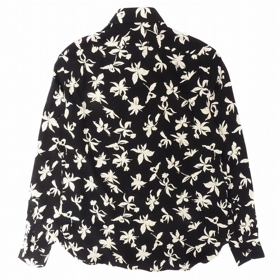 SAINT LAURENT 美品 21aw サンローラン フローラル 花柄 シルク100