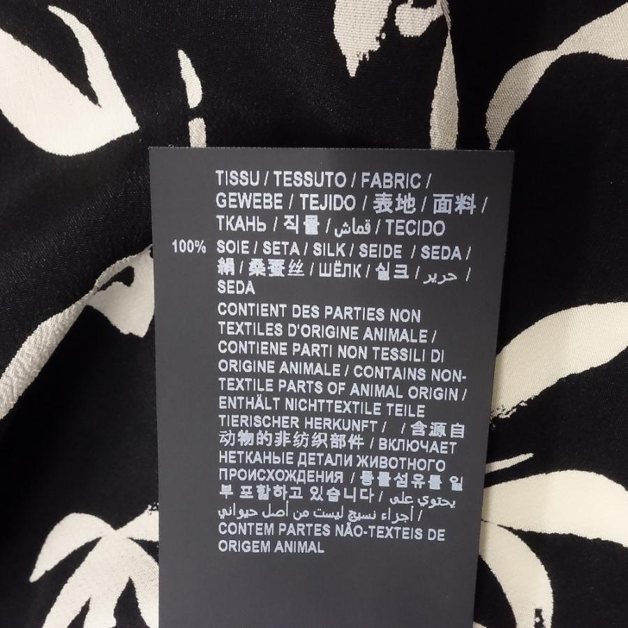 SAINT LAURENT 美品 21aw サンローラン フローラル 花柄 シルク100