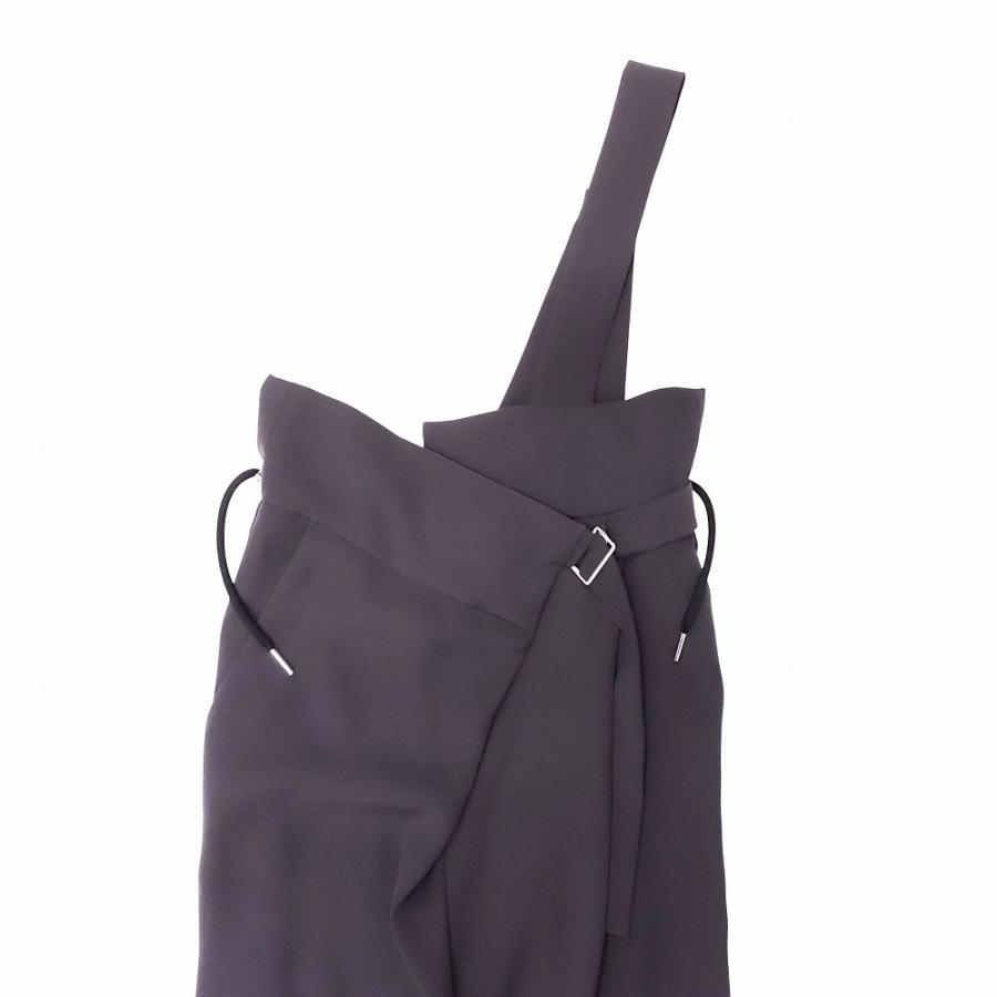 美品 ENFOLD エンフォルド リネン バックオープン オールインワン