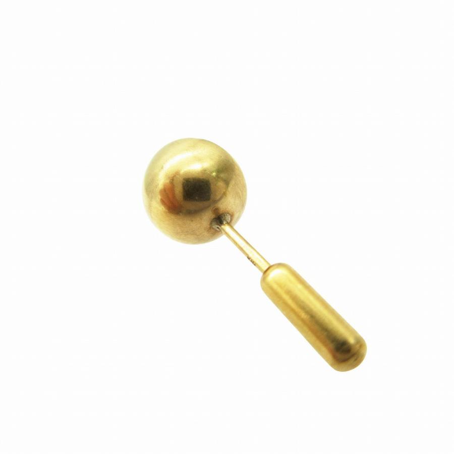 シハラ SHIHARA Half Pearl Pierce 45 スタッドピアス 両耳用 750 K18