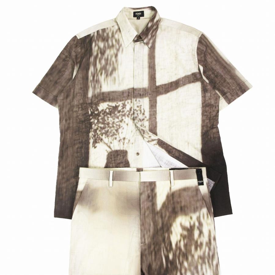 FENDI 美品 20ss フェンディ セットアップ シャツ 半袖