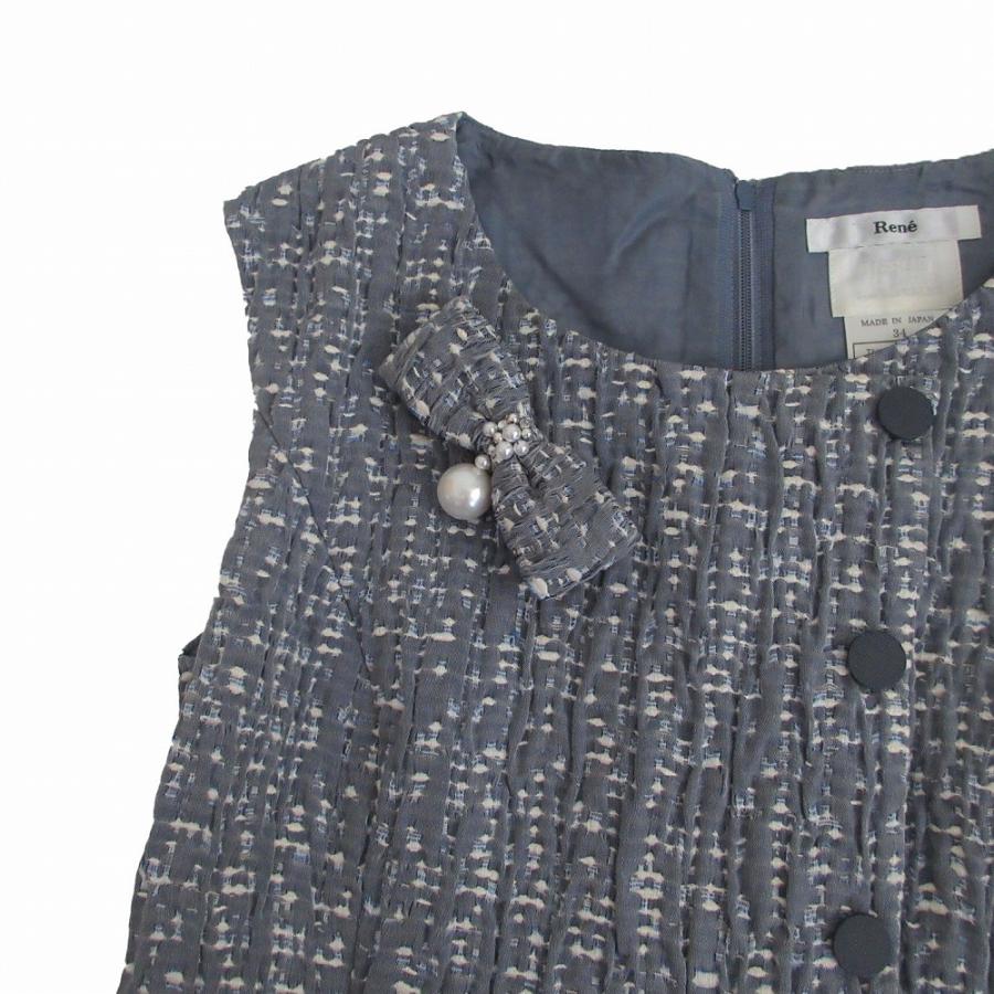 Rene（ルネ） 20ss Rene ワンピース ドレス ノースリーブ リボン 