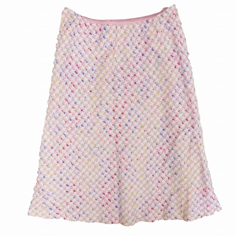ESCADA（エスカーダ） カラフル ツイード スカート スーツ