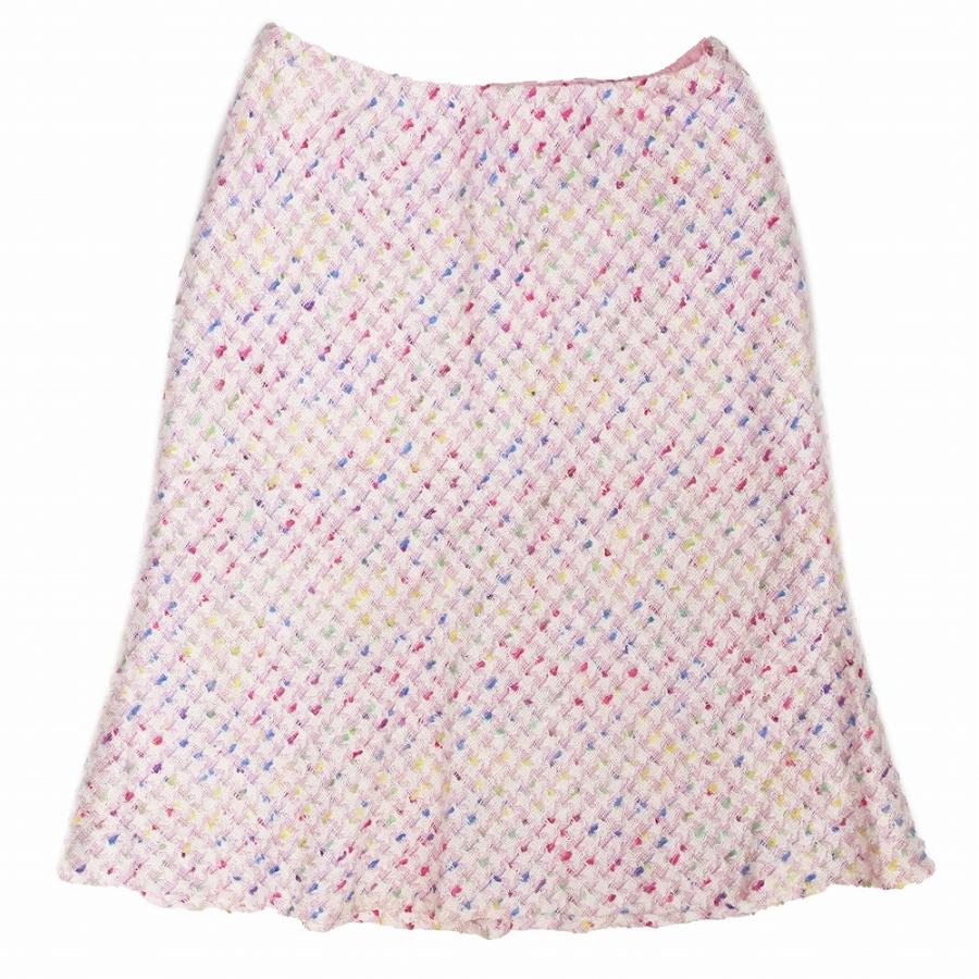 ESCADA（エスカーダ） カラフル ツイード スカート スーツ