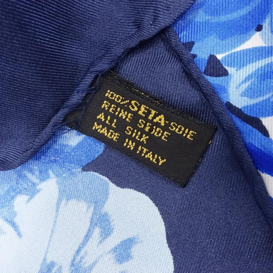 LANVIN（ランバン） LANVIN PARIS 花柄 フラワー シルク 大判 スカーフ