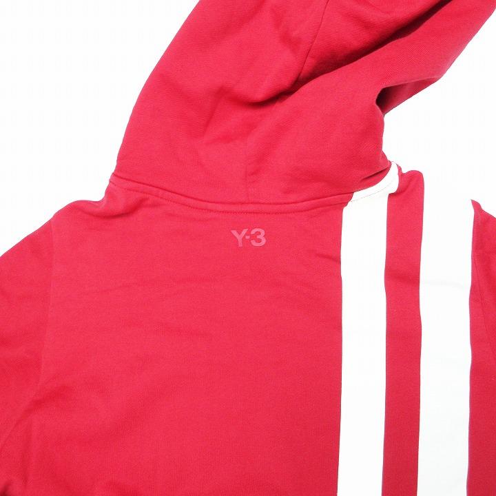 18SS Y-3 アディダス ヨウジヤマモト スウェット パーカー フーディー プルオーバー ライン トレーナー トップス M 赤 レッド ur2｜re-marque｜05