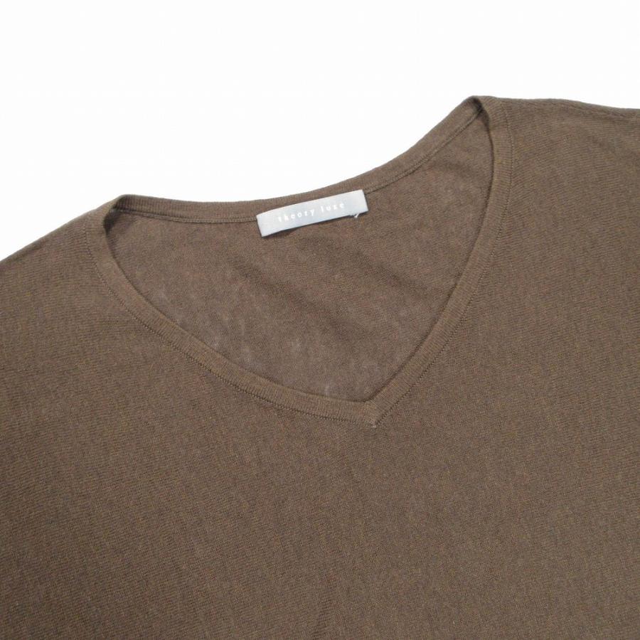 theory luxe（セオリーリュクス） シルク リネン サマー ニット V