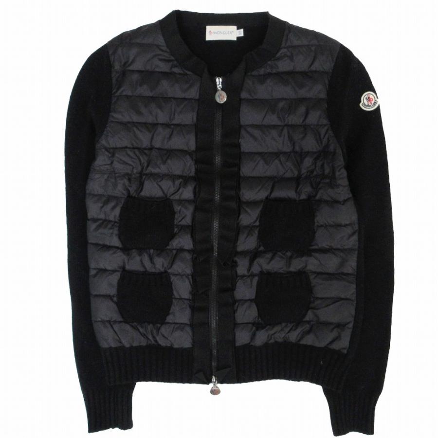 モンクレール MAGLIONE ALLA COREANA ダウン カーディガン MONCLER(モンクレール) MAGLIONE TRICOT ALLA COREANAジップダウン切替