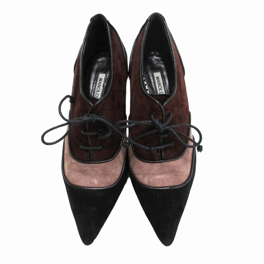 MANOLO BLAHNIK（マノロブラニク） MANOLO BLANIK スエード レース