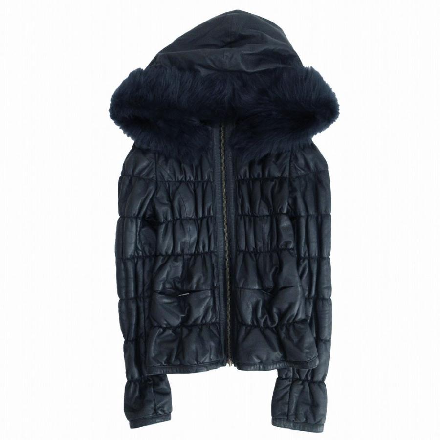 EMPORIO ARMANI エンポリオアルマーニ ラムレザー ムートンファー