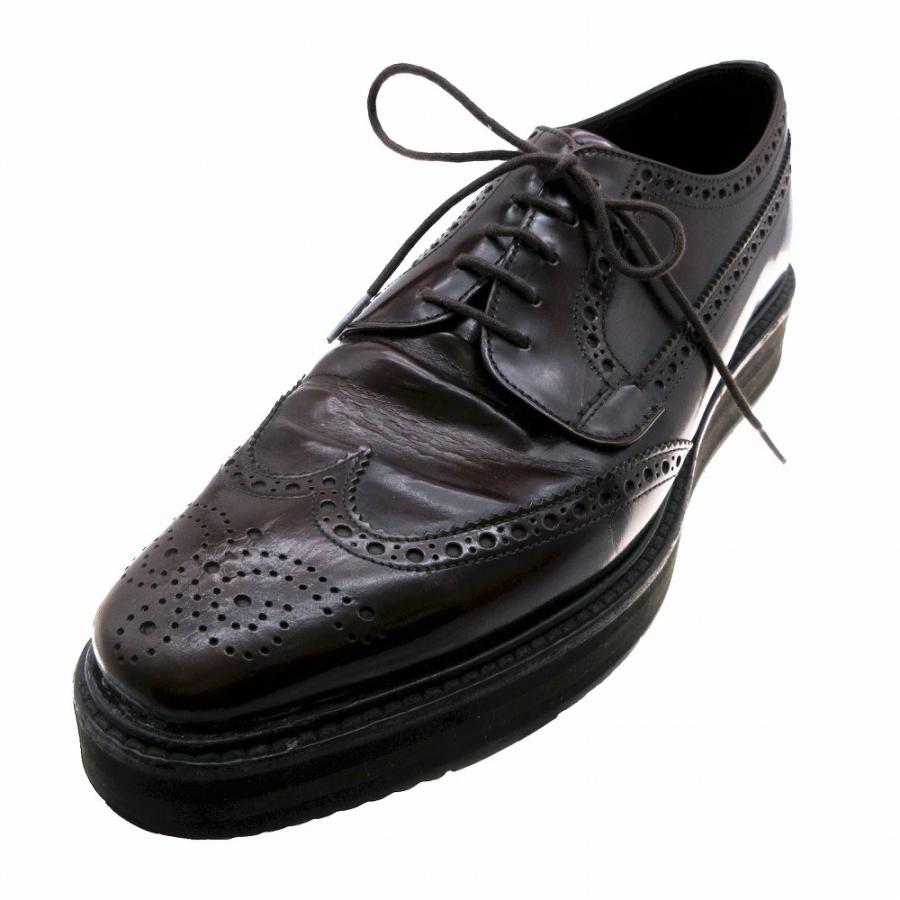 PRADA（プラダ） 2EG015 ウイングチップ ドレスシューズ ダーク