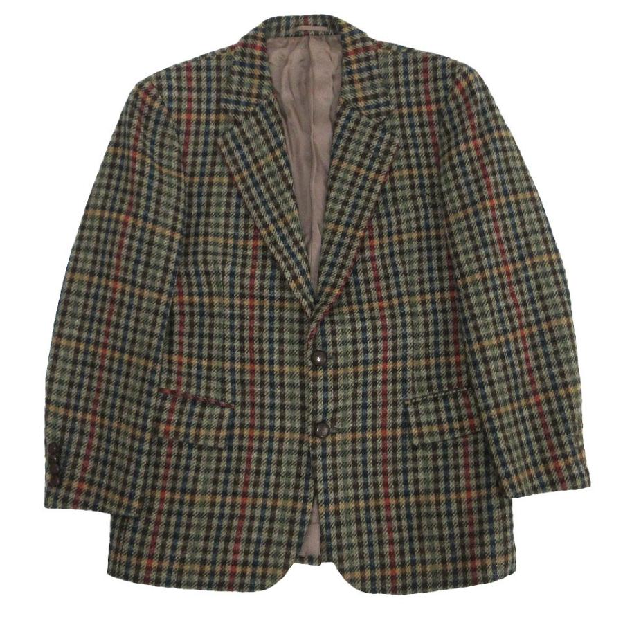 Avon House ツイードジャケット ブラウン ウールクルミボタン AVON