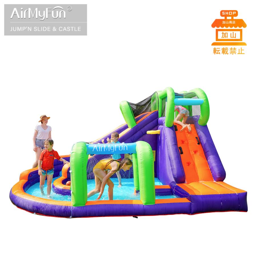 海外品 HO!!PS プール 遊具 ビニールプール トランポリン 大型遊具 エア遊具 ウォータースライダー トレジャーアイランド 【QGW9217428546】(33211円)