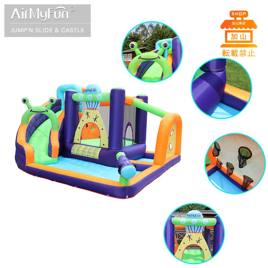 海外品 HO!!PS プール 遊具 ビニールプール トランポリン 大型遊具 エア遊具 ウォータースライダー トレジャーアイランド 【QGW9217428546】(33211円)