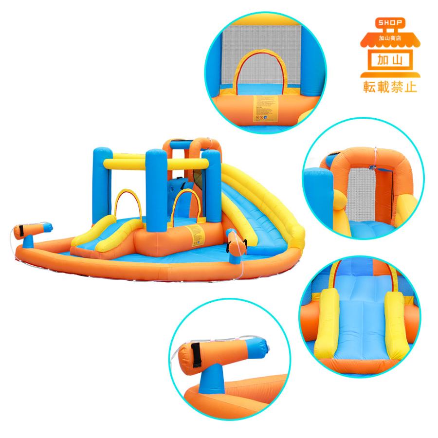 本日価格！！ HO!!PS プール 遊具 ビニールプール トランポリン 大型遊具 エア遊具 ウォータースライダー トレジャーアイランド 【MY8681483229】(31280円)