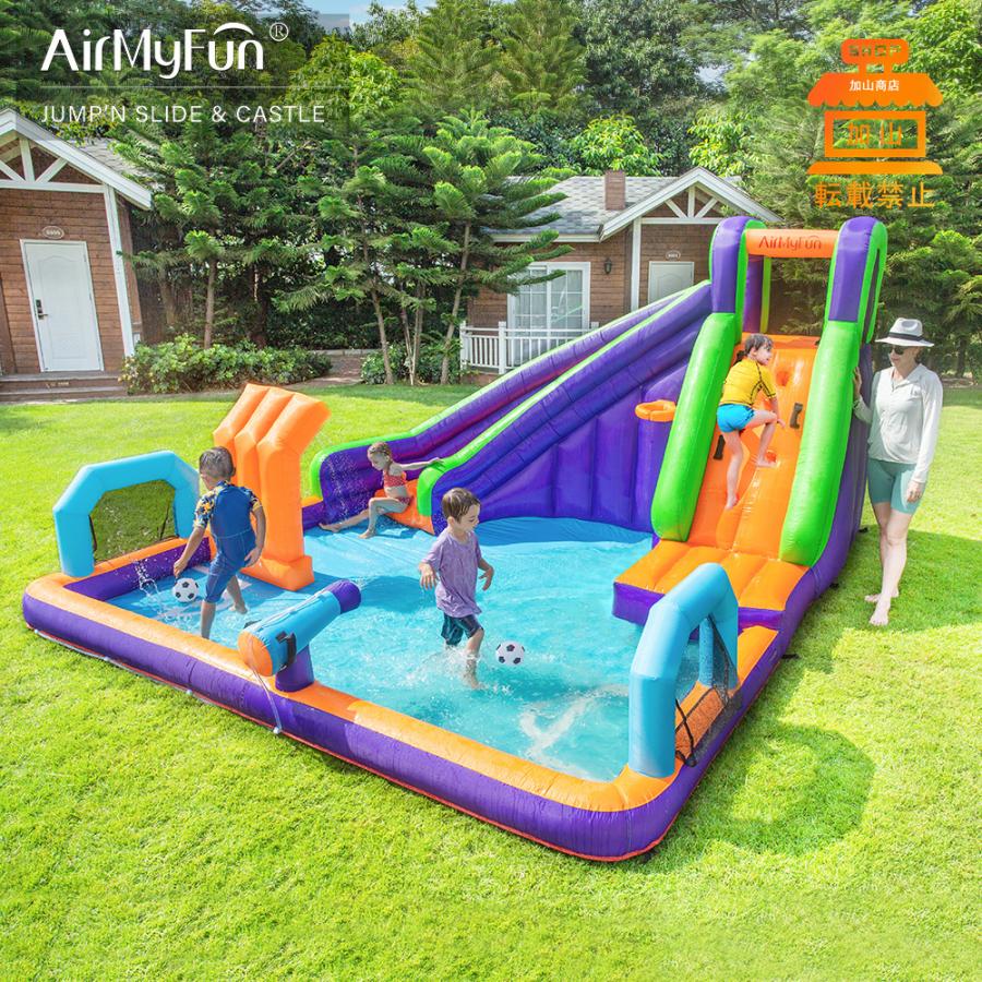 【新品 送料込み】 HO!!PS プール 遊具 ビニールプール トランポリン 大型遊具 エア遊具 ウォータースライダー トレジャーアイランド 【LWH8262670857】(29771円)
