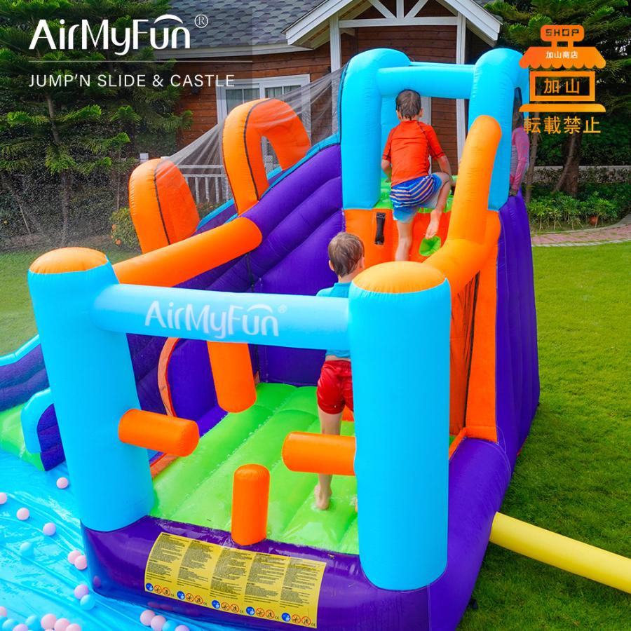 匿名配送 HO!!PS プール 遊具 ビニールプール トランポリン 大型遊具 エア遊具 ウォータースライダー トレジャーアイランド 【IQY9308156716】(33538円)